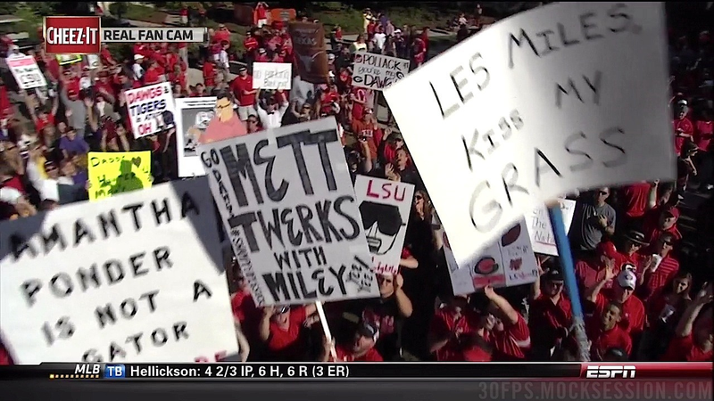 Illustration for article titled "Billy Ray Should've Pulled Out": Georgia-LSU GameDay Sign Roundup